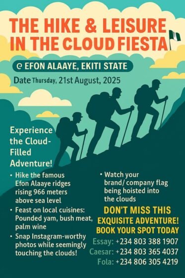 Efon Alaaye Day Returns This August with a Scenic Twist: Hike & Leisure Fiesta Among the Highlights